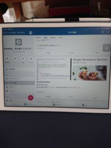 iPadでブログを書く